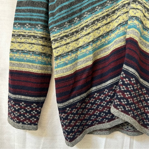 Coldwater Creek Blue and Brown Cardigan Sweater - Picture 7 of 13